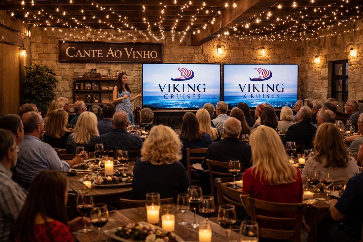Sold-Out Club Cruise™ “Vines to Voyages™” Event Happens Tonight in Rocklin With Heather Viking™ and Viking® Cruises Executive Guest Mario Herrera