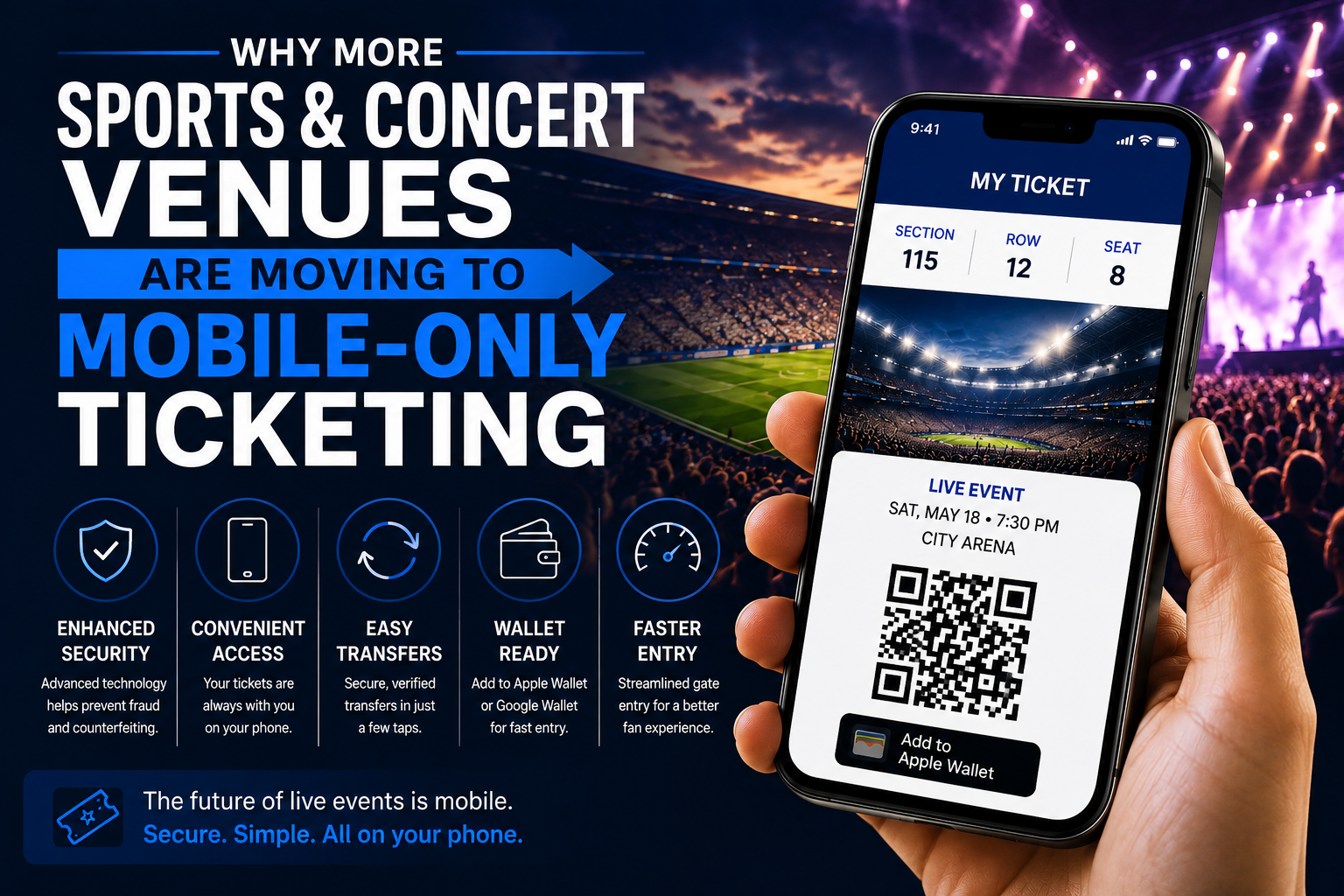 Why More Sports and Concert Venues Are Moving to Mobile-Only Ticketing