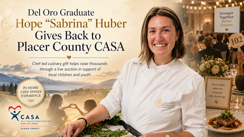 Placer County Chef Hope “Sabrina” Huber Gives Back to CASA Through Chef-Led Culinary Gift