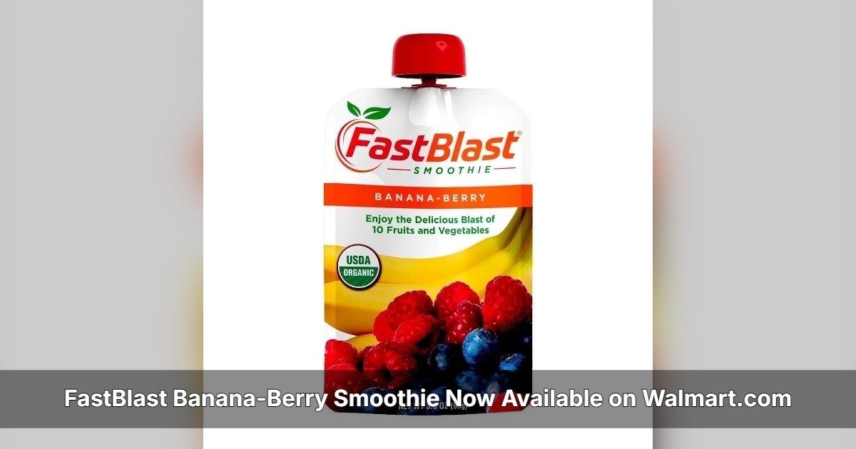 FastBlast Bananen-Beeren-Smoothie jetzt auf Walmart.com mit flexiblen Kaufoptionen erhältlich