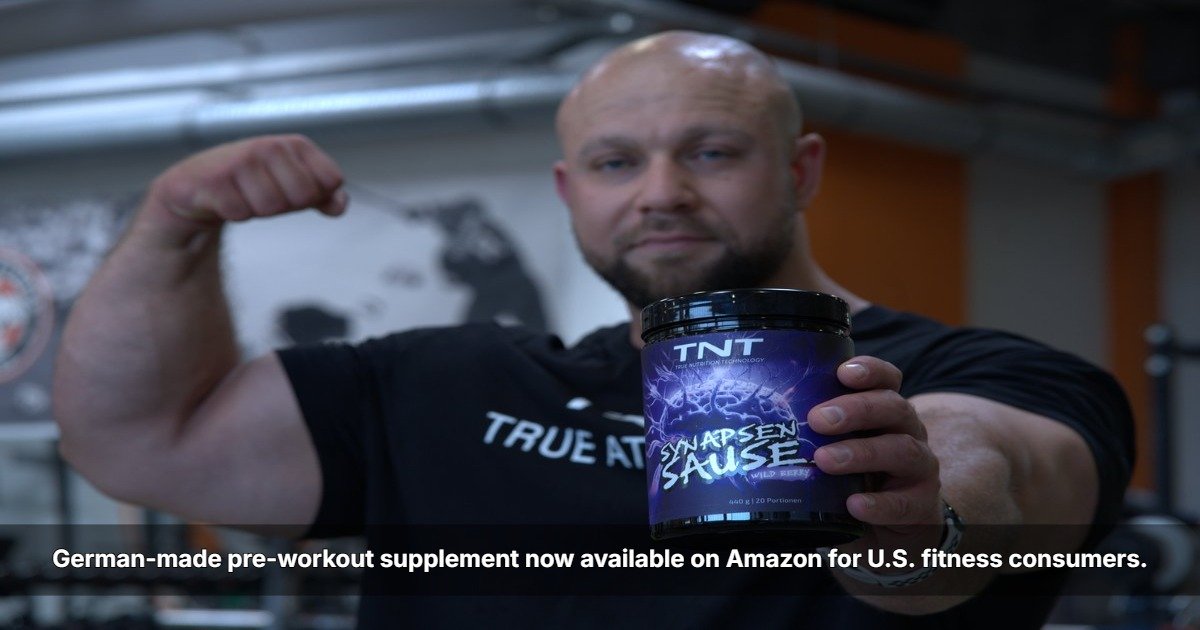 TNT Brings German-Engineered Synapsensause Pre-Workout to U.S. Athletes via Amazon