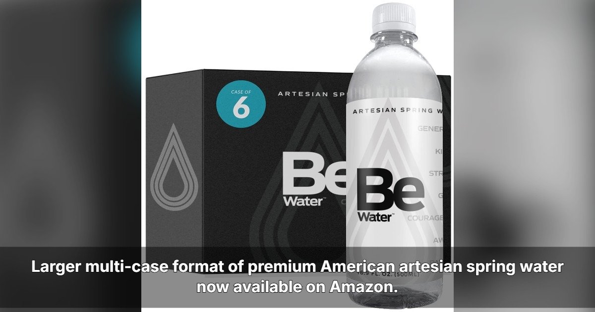 Be Water 4-Pack Case Now Available on Amazon for Expanded Access