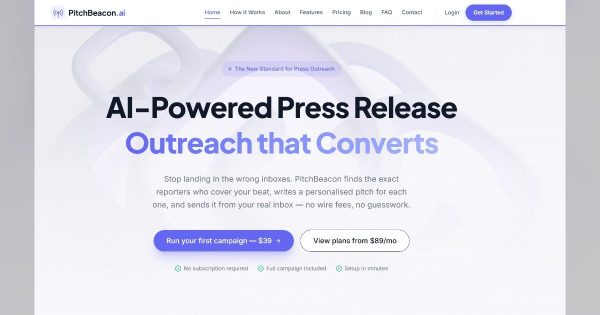 PitchBeacon.AI piloté par l'IA révolutionne la communication médiatique pour les startups et les agences