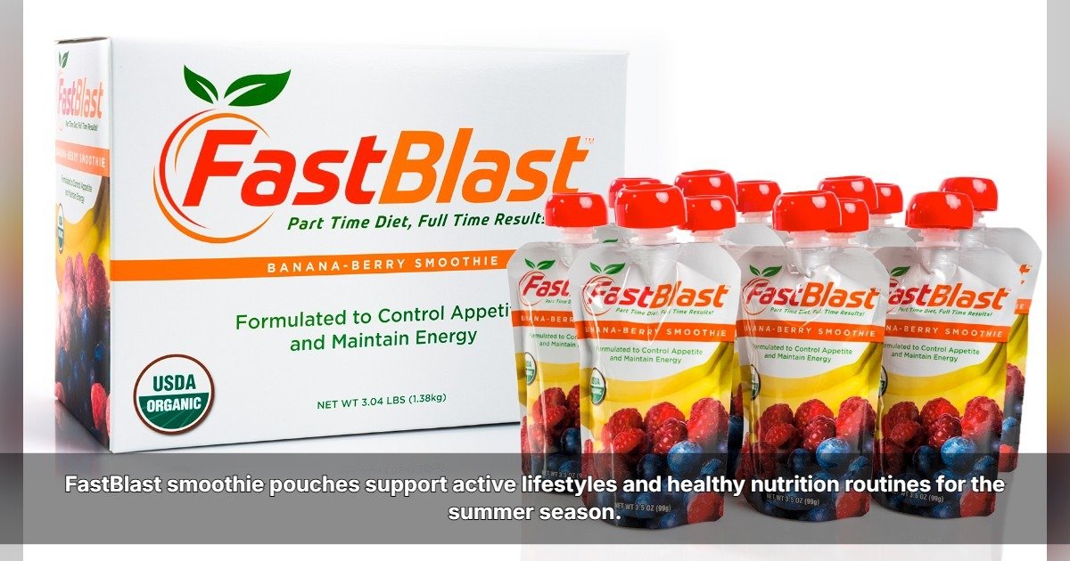 FastBlast Offers Simple Plant-Based Nutrition for Spring and Summer Wellness Routines